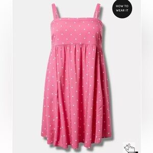 Torrid Mini Challis Sleeveless Sundress, Pink, NWT, Size 2